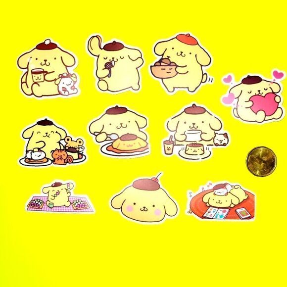 3/$20 Brand New 10x Pompompurin Waterproof Stickers #4 - Picture 1 of 1